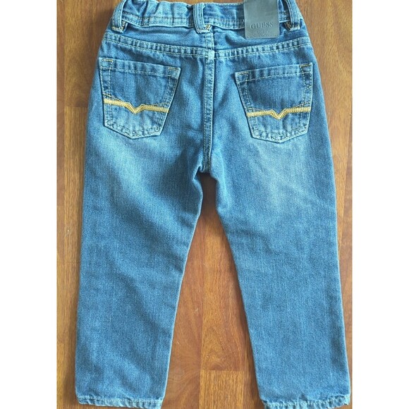 Guess Toddler 3T Straight Leg Adjustable Medium Wash Jeans - Picture 6 of 8